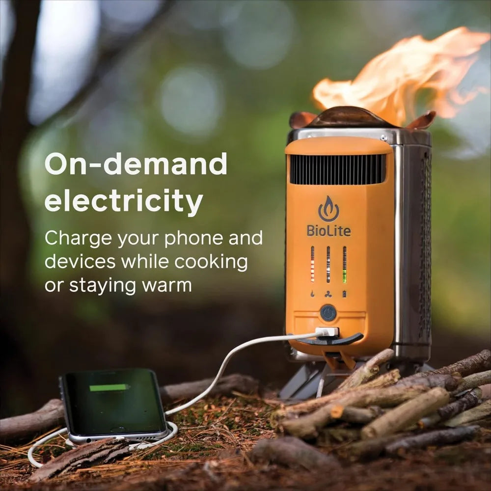 Wood Burning, Electricity Generating & USB Charging Camp Stove, Stove Only