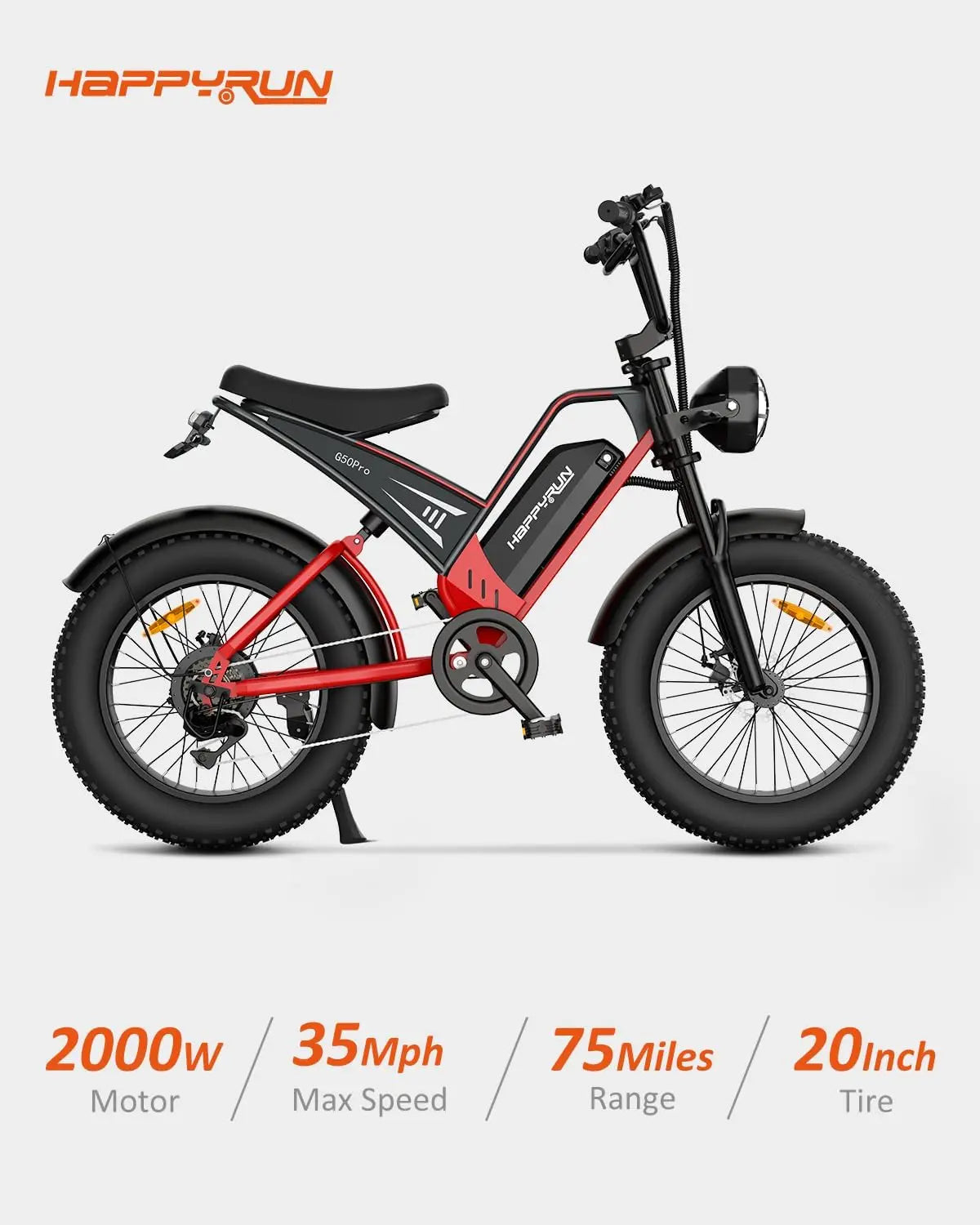 2000W Electric Bike w/Removable Battery