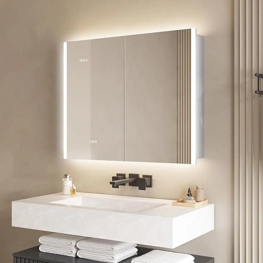 36 X 30 inch Bathroom Medicine Cabinet with LED Mirror