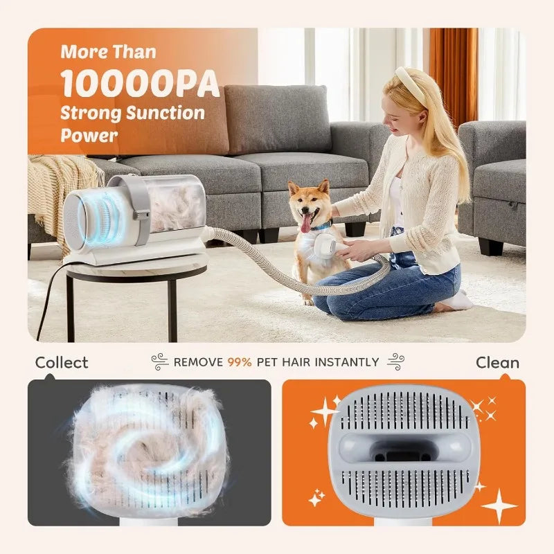 Pet Grooming Vacuum Kit