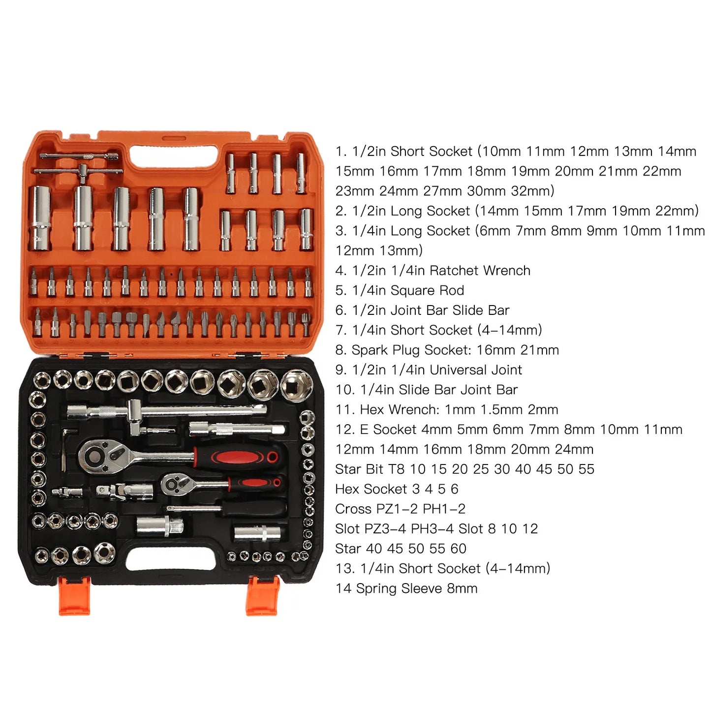 108 Pieces Mechanical Repair Tools