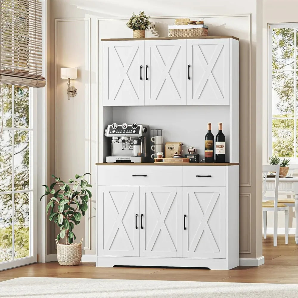 71" Pantry Cabinet with Charging Station