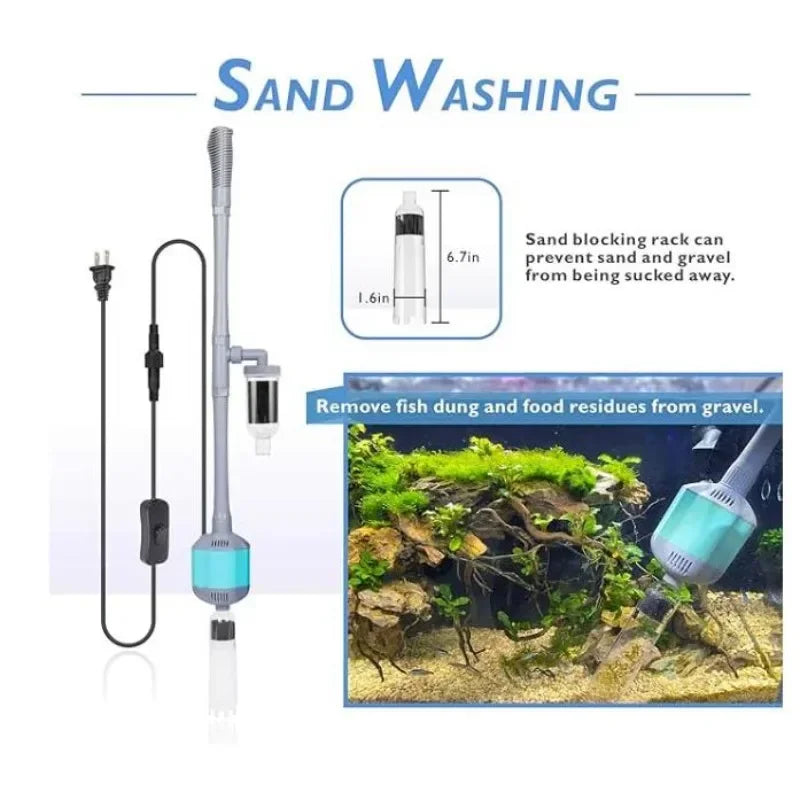 360GPH Electric Aquarium Gravel Cleaner