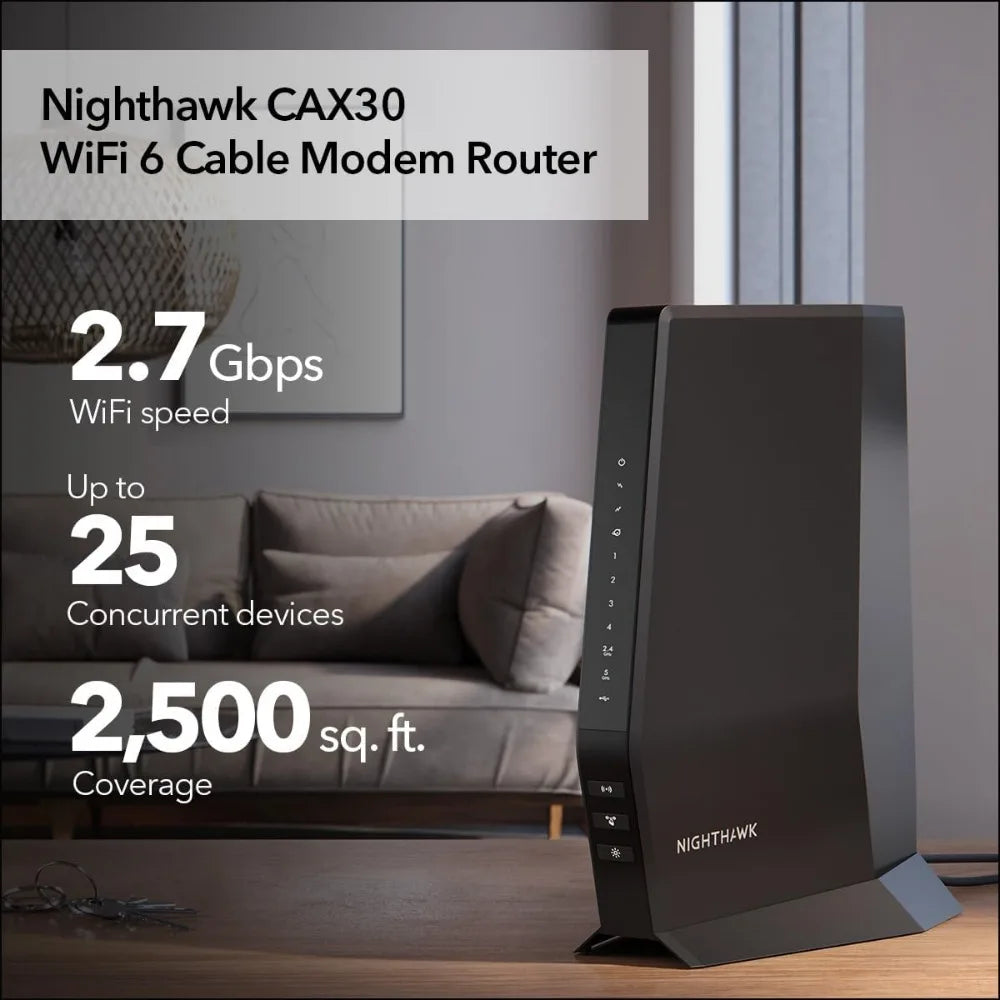 Nighthawk Modem and WiFi 6 Router