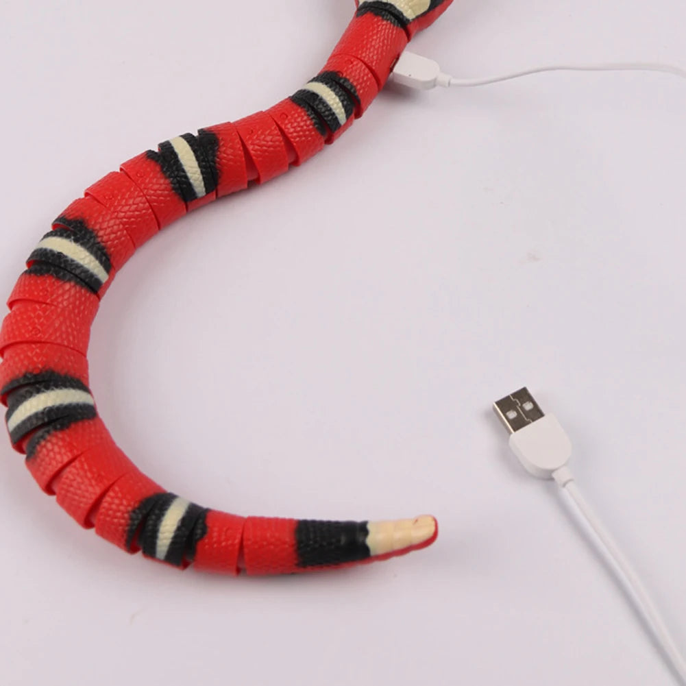 Smart Sensing Snake Toy for Cats