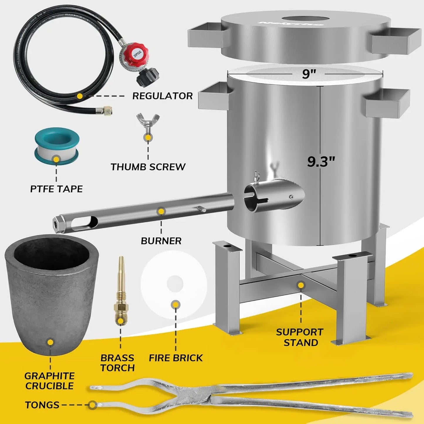 Full Stainless Home Foundry Melting Kit