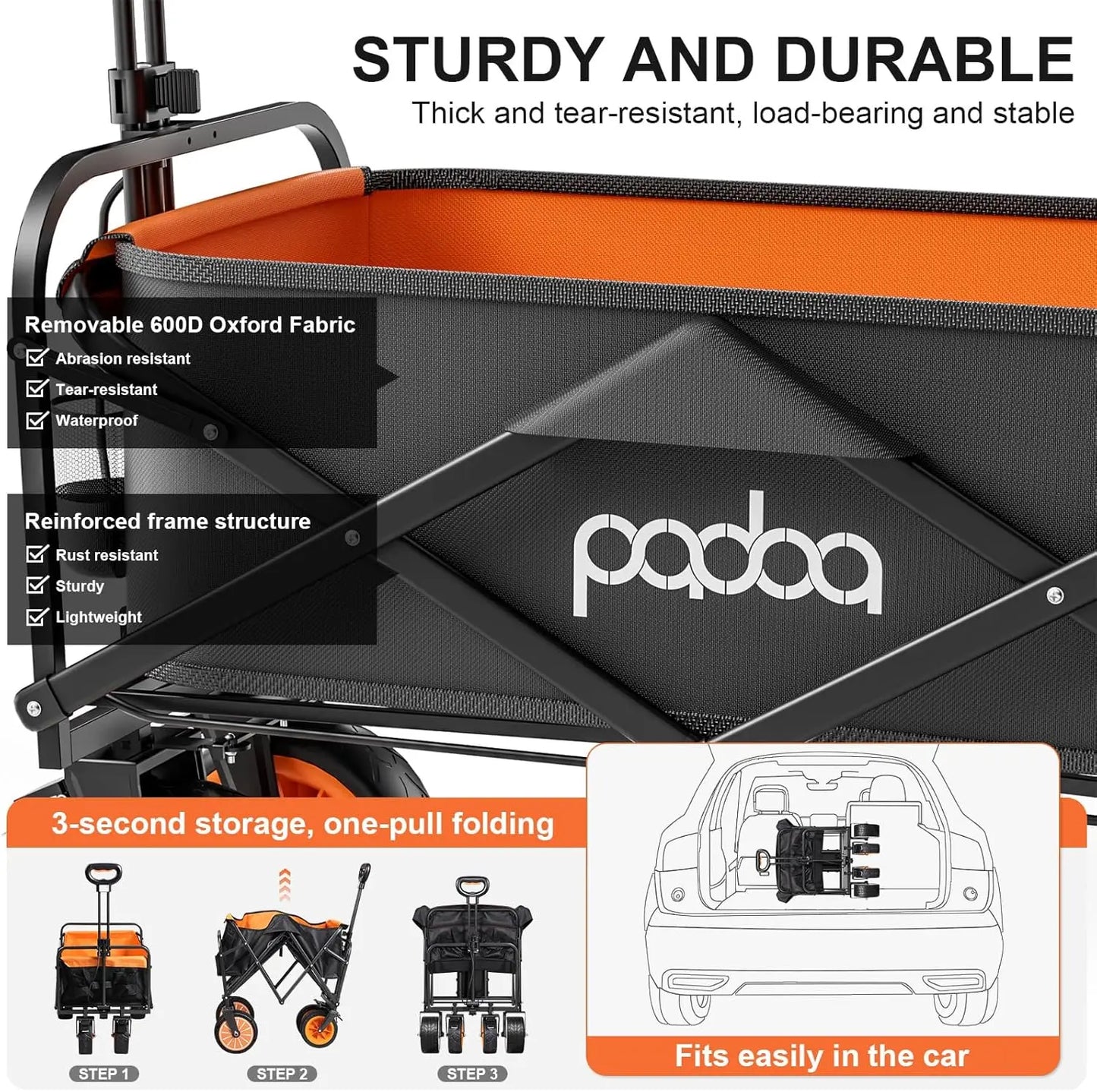 Collapsible Folding Garden/Camping Wagon