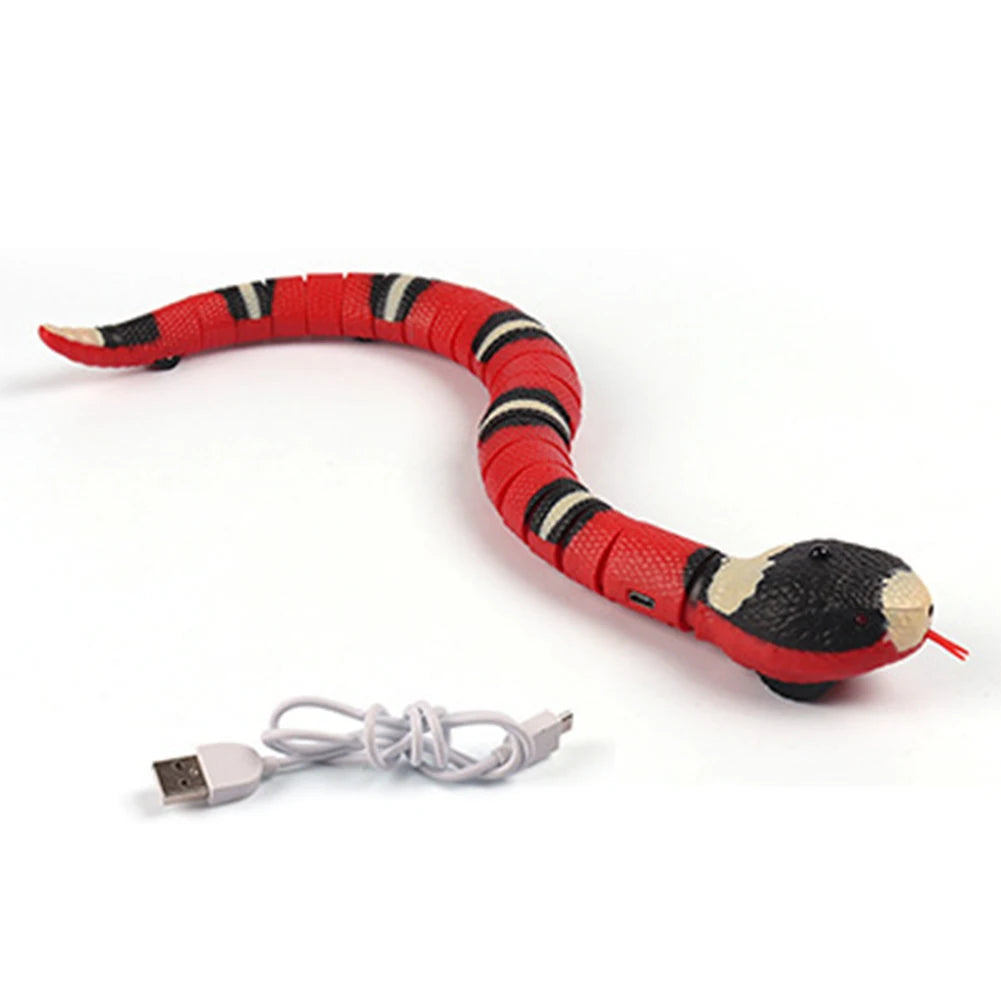 Smart Sensing Snake Toy for Cats