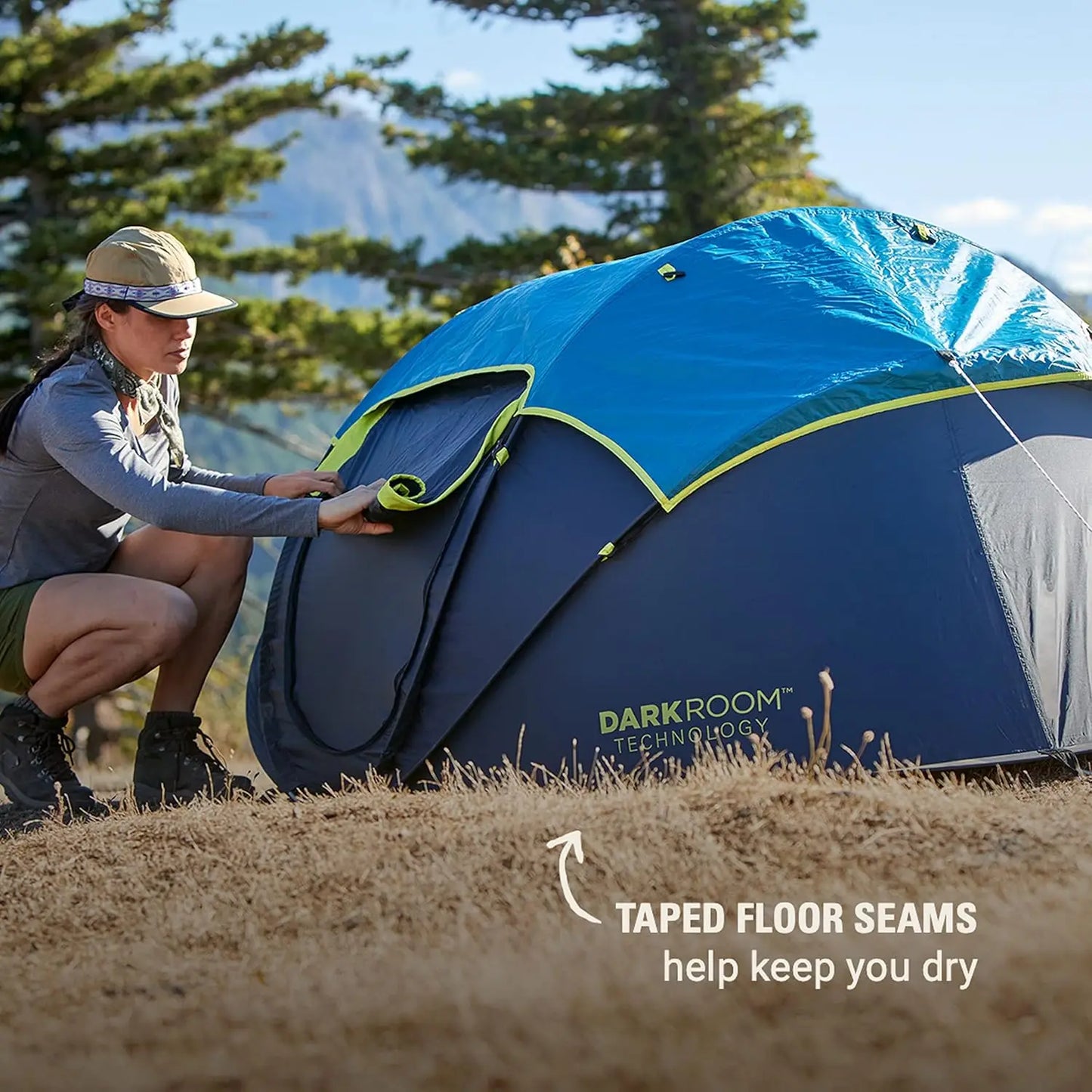 2/4 Person Tent Sets Up in 10 Seconds & Blocks 90% of Sunlight