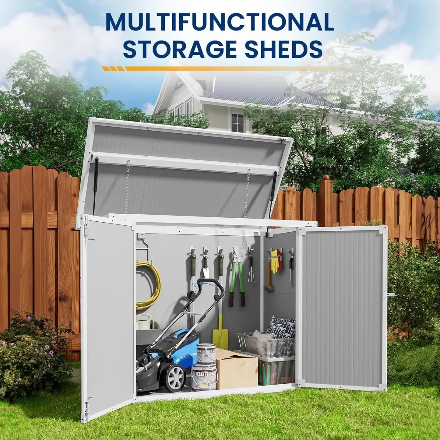 41 Cu Ft Horizontal Outdoor Storage Shed