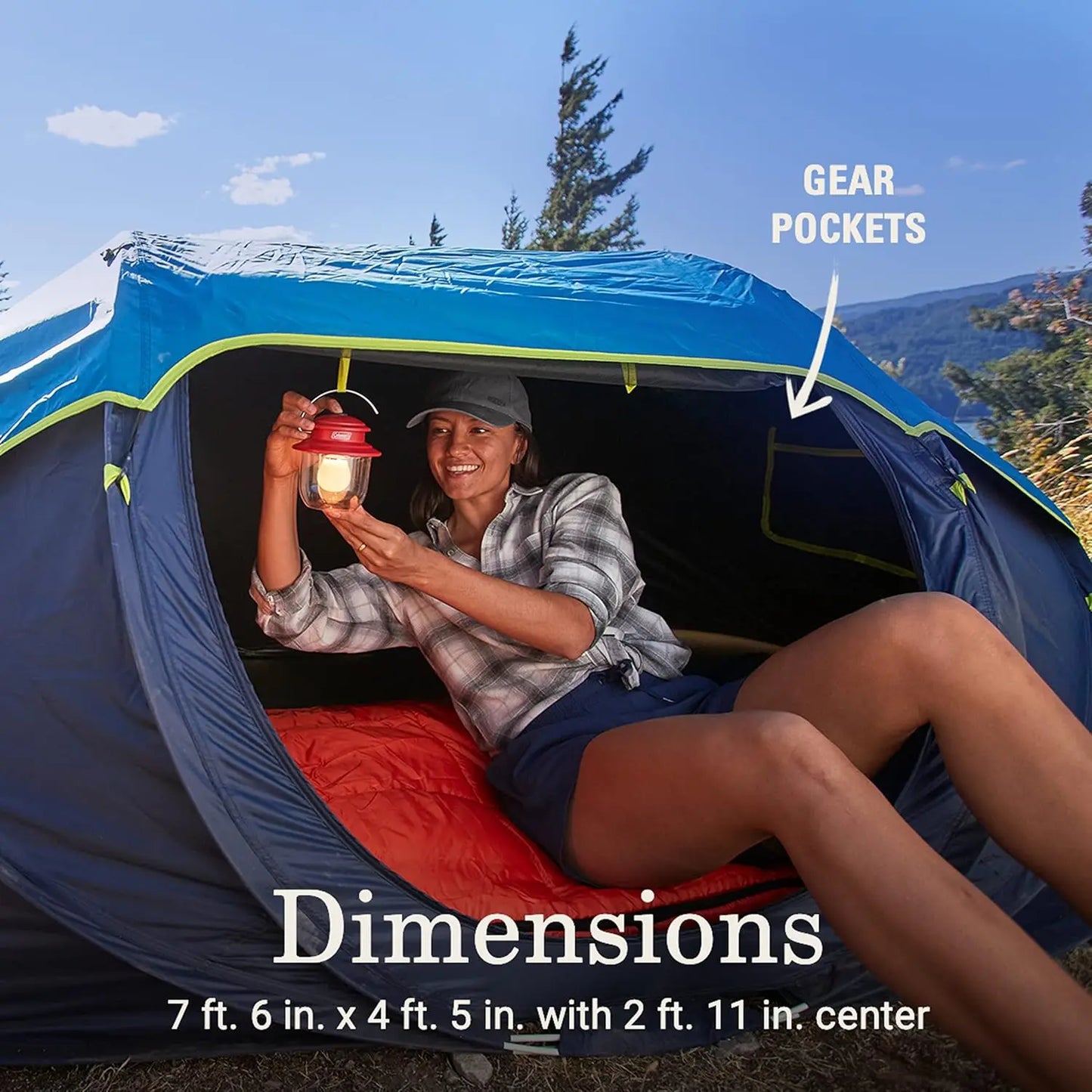 2/4 Person Tent Sets Up in 10 Seconds & Blocks 90% of Sunlight