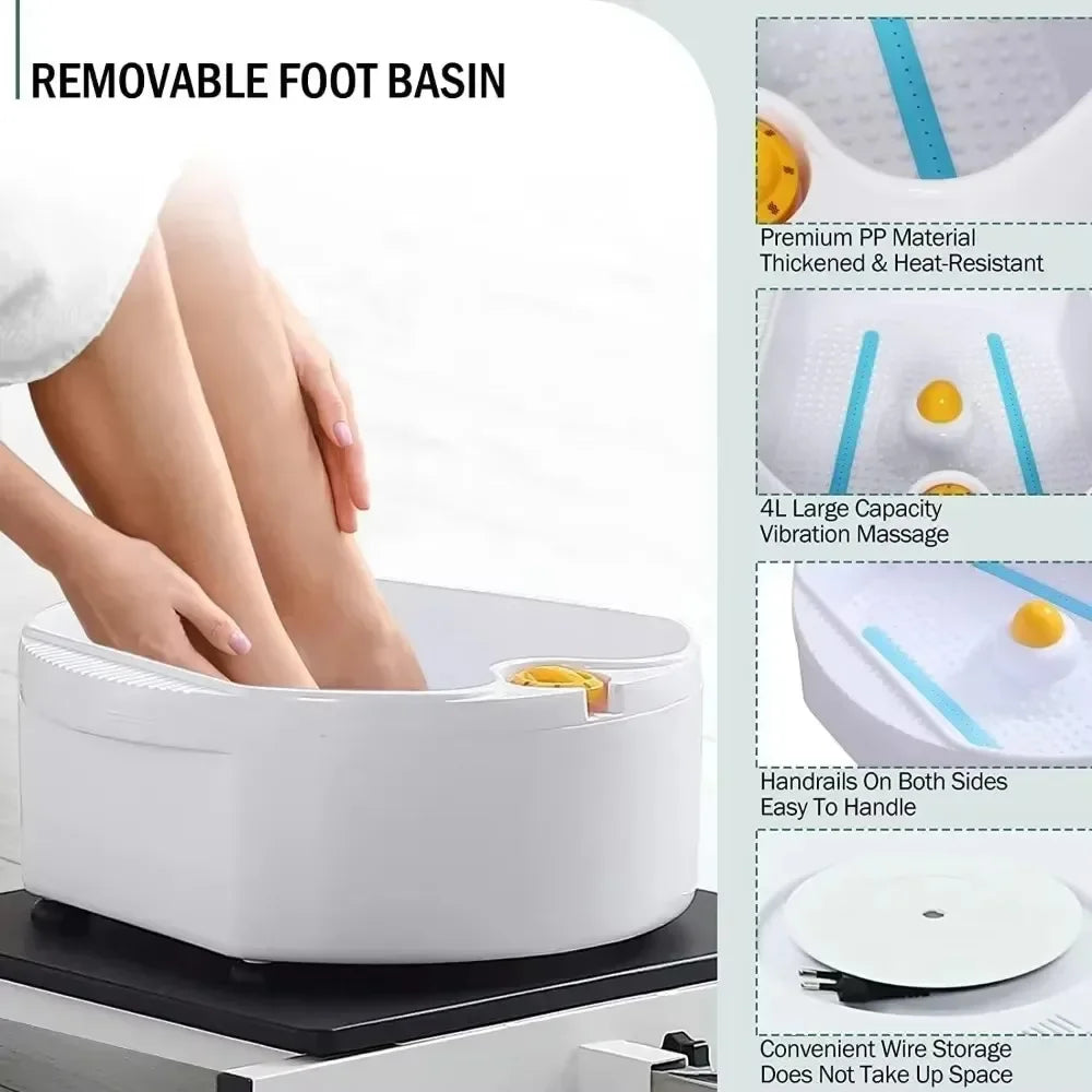 High Adjustable Pedicure Unit w/Stool, Footrest and Foot Basin