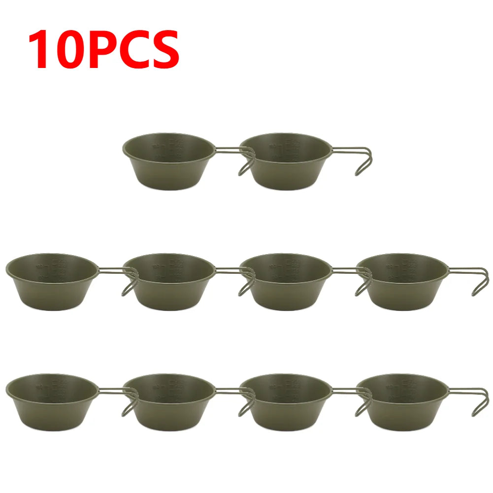 10-1pcs 300ML Camping Bowl With Handle