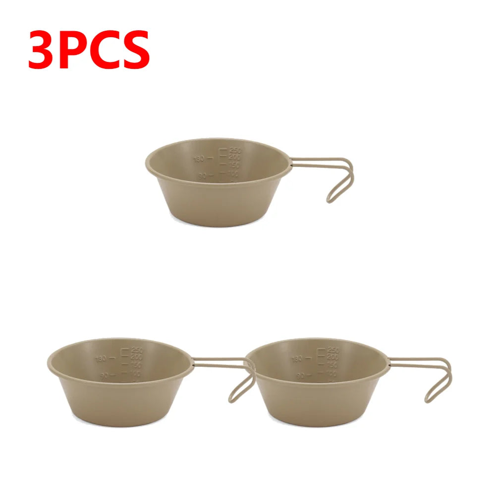 10-1pcs 300ML Camping Bowl With Handle