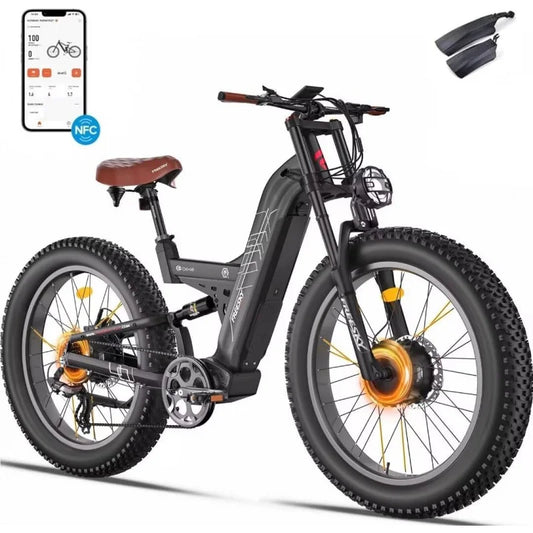 38 mph  Fat Tire E Bike, Off-road