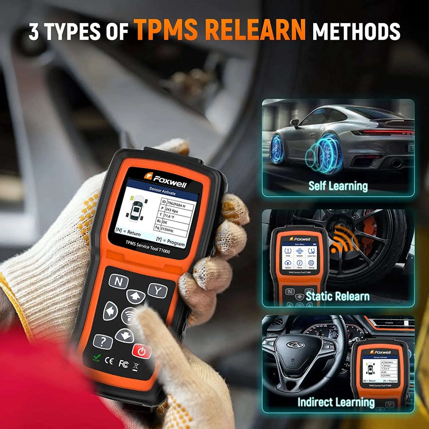 Automotive TPMS Reset Diagnostic Scan Tool