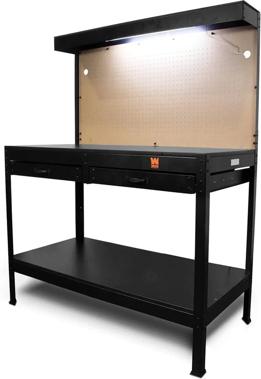 48-Inch Workbench with Power Outlets and Light