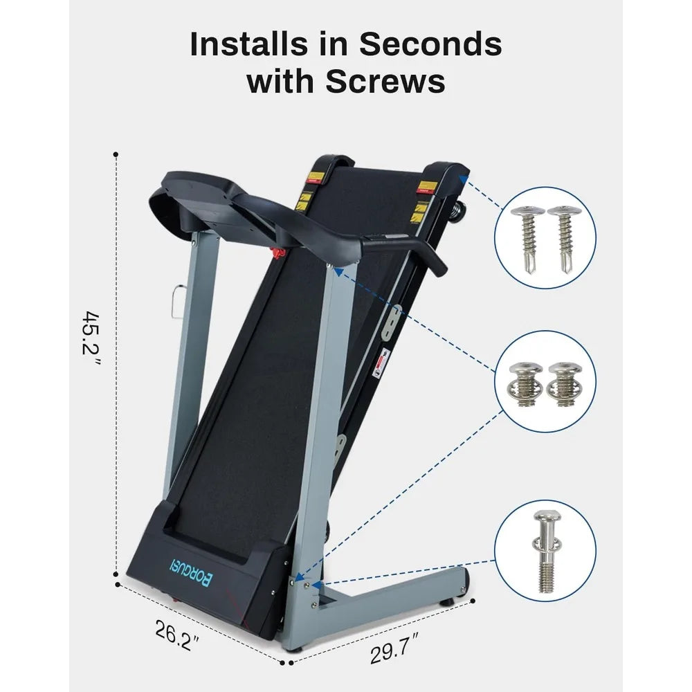 Auto Incline Treadmill with 300 LBS Capacity