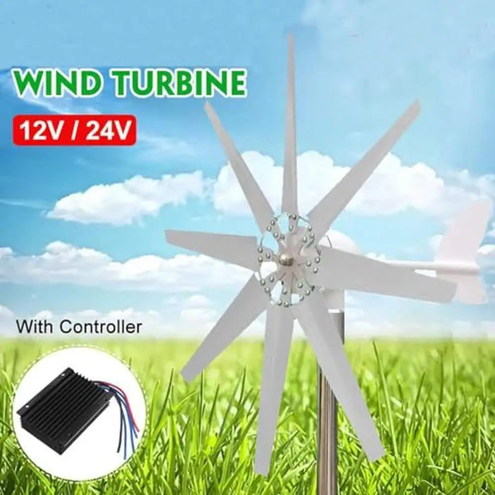 2000-5000W 8 Blades Wind Generator Kit with MPPT Controller