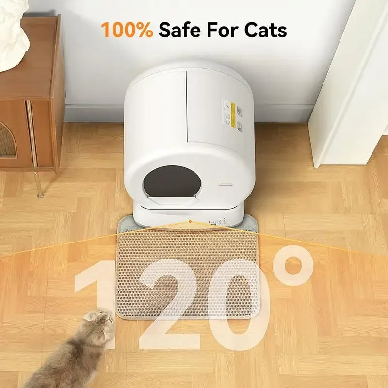 APP Control Smart Cat Litter Box with Mat & Liner