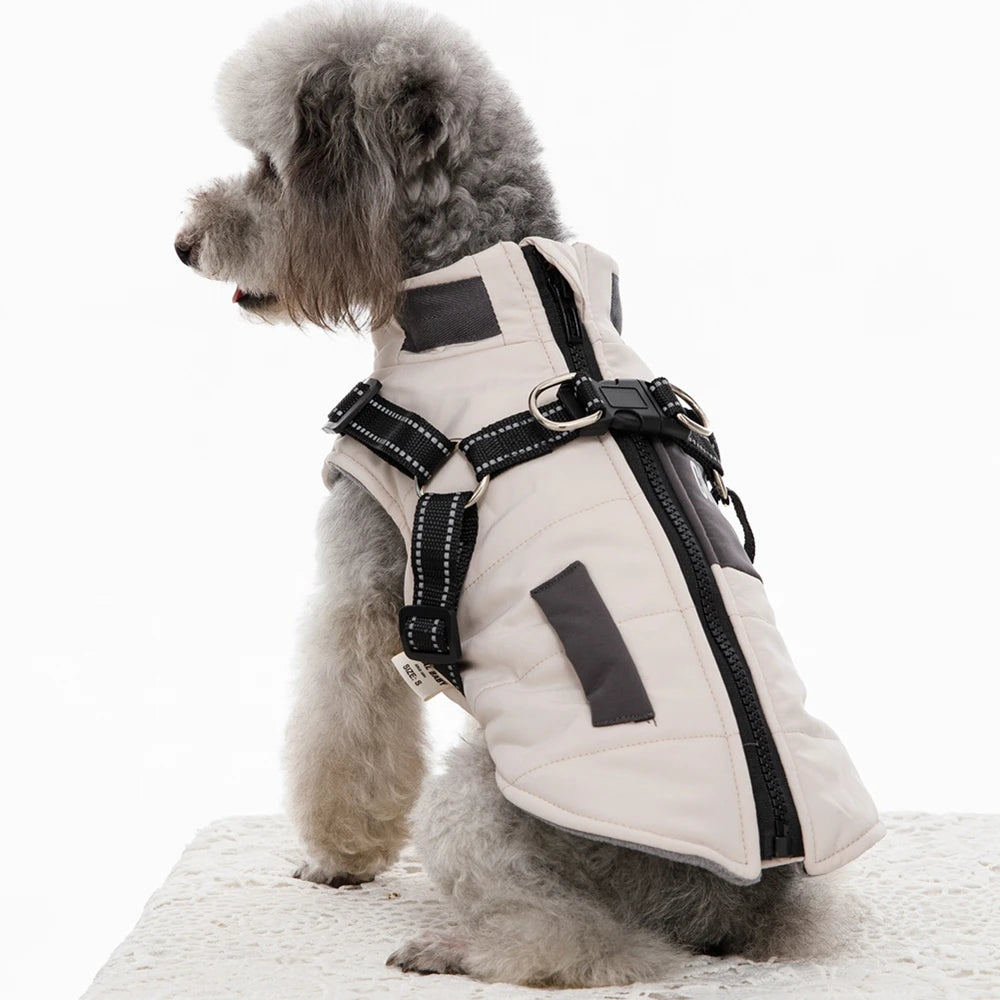 Winter Dog Coat With Harness