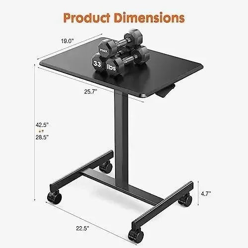 Adjustable Work Table/Rolling Desk