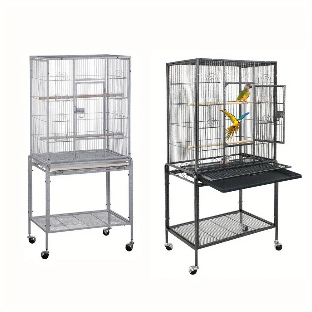 53 Inch Bird Cage  w/ Rolling Stand