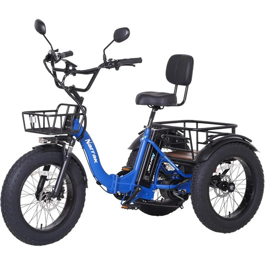 Aluminum Folding Fat Tire 3 Wheel Electric Trike