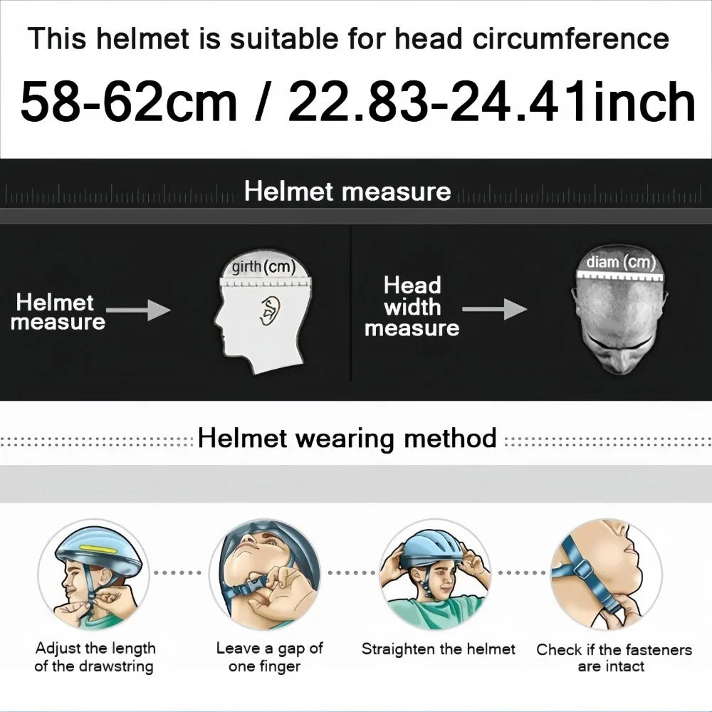 Adjustable Size Cycling Helmet Women Men