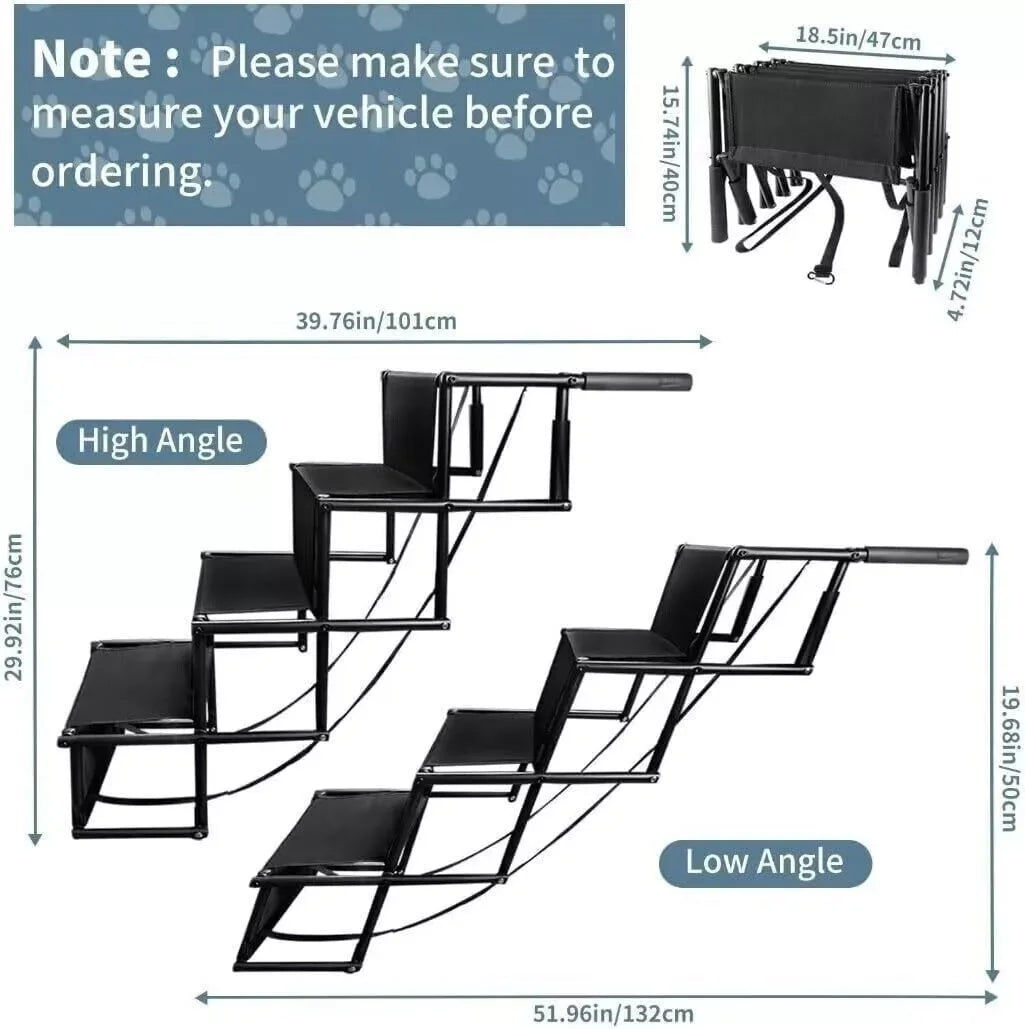 62" Folding Pet Ramp for Car Truck SUV