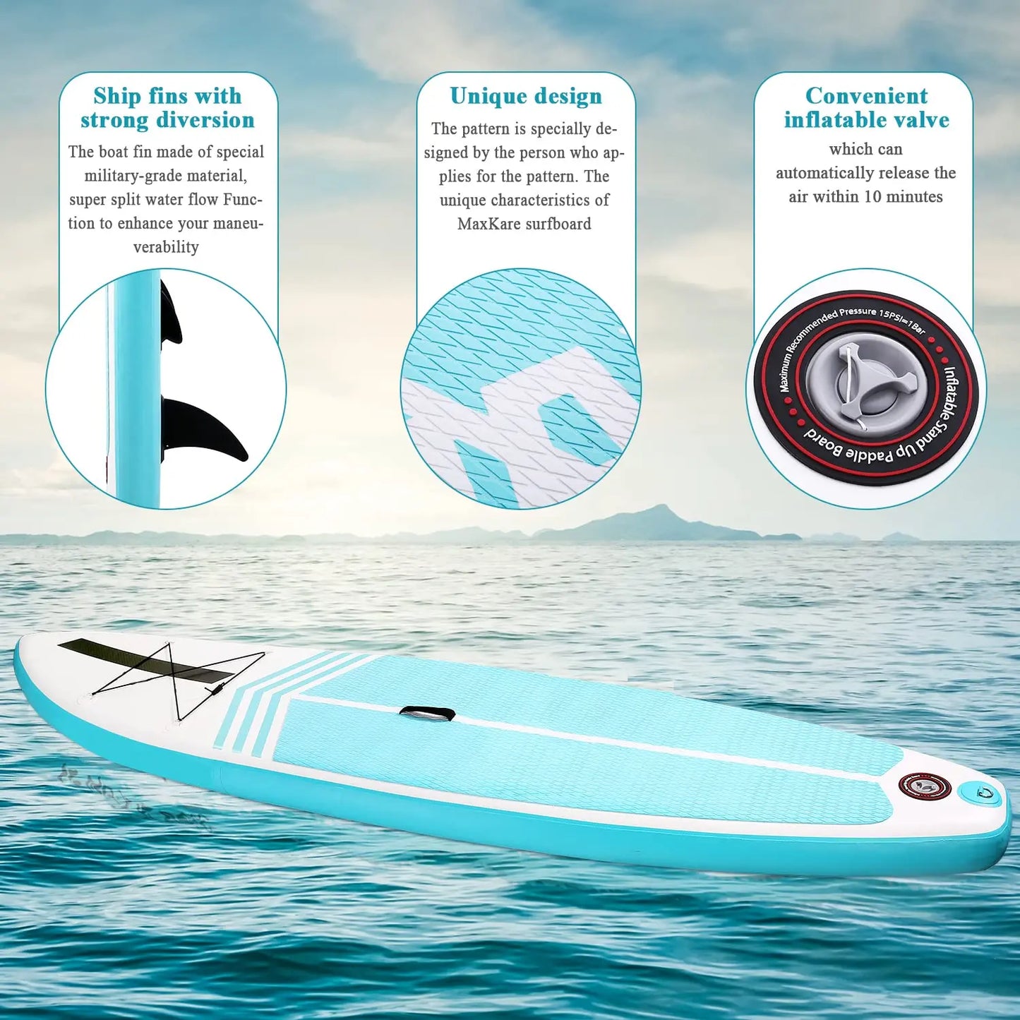 Inflatable Stand up Paddle Board with accessories