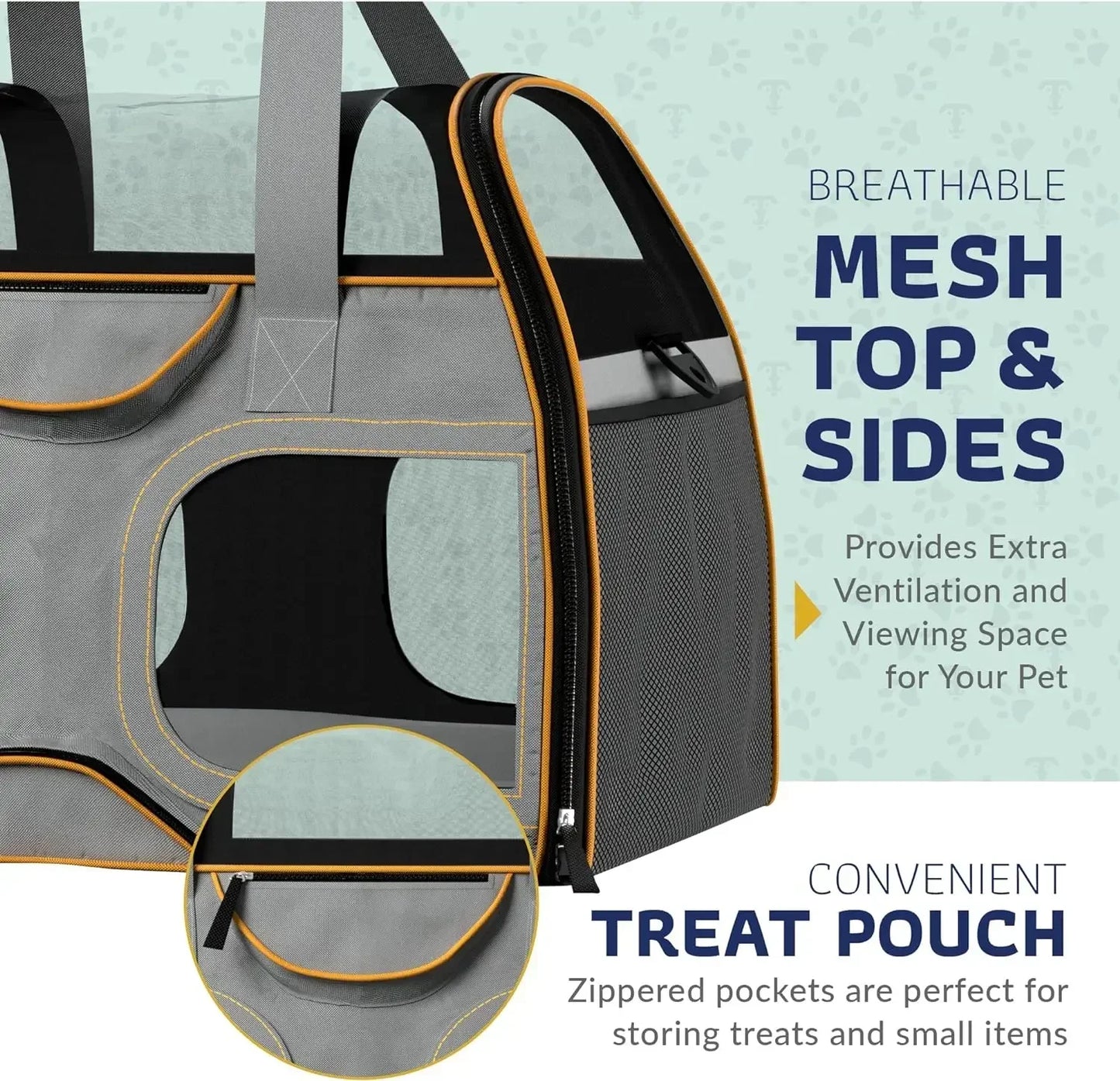 Rolling Pet Carrier- TSA Approved for Small Dogs and cats