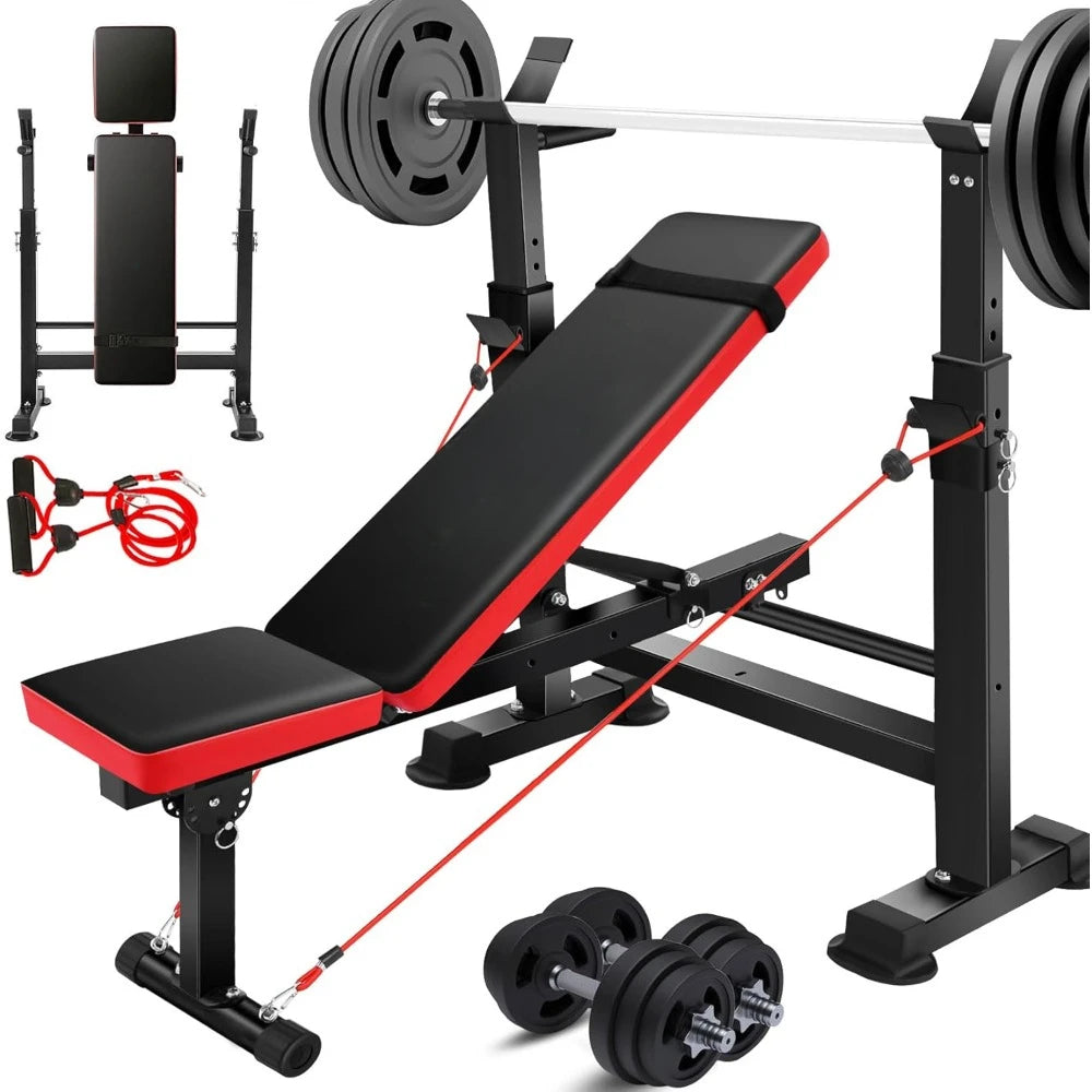 6 in 1 Weight Bench Set - weights separate