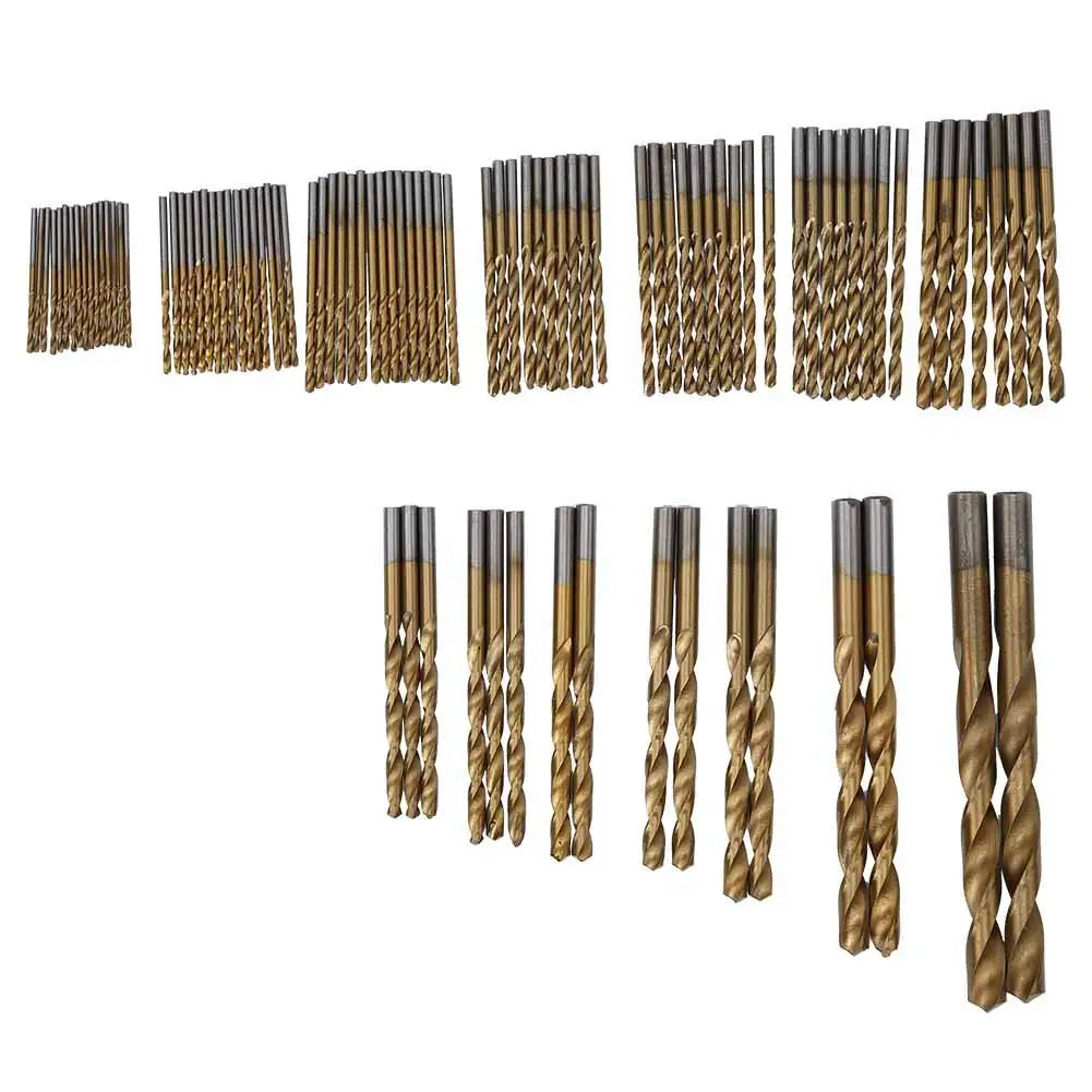 99PCS/Set Twist Drill High Speed Steel Titanium-plated