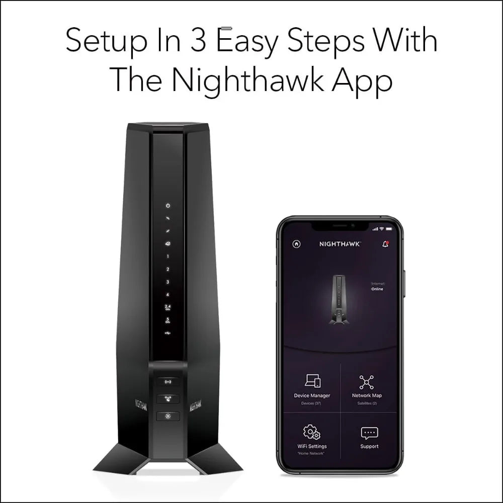 Nighthawk Modem and WiFi 6 Router