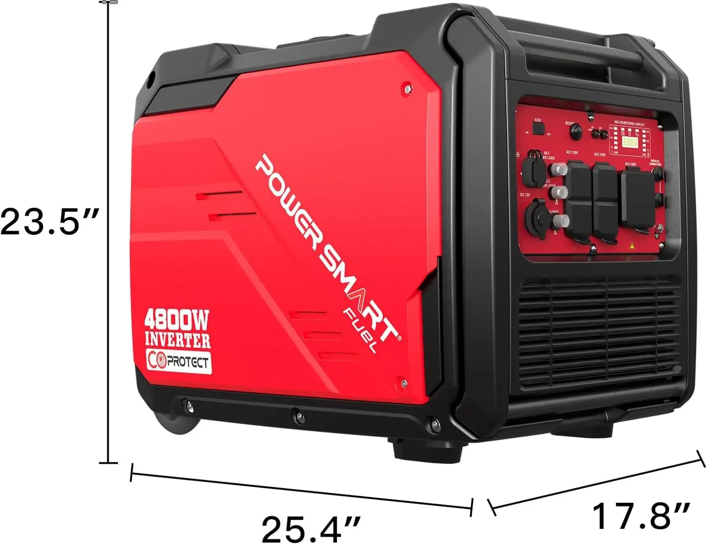 4800-Watt Super Quiet RV-Ready Inverter Generator Gas Powered with Electric Start