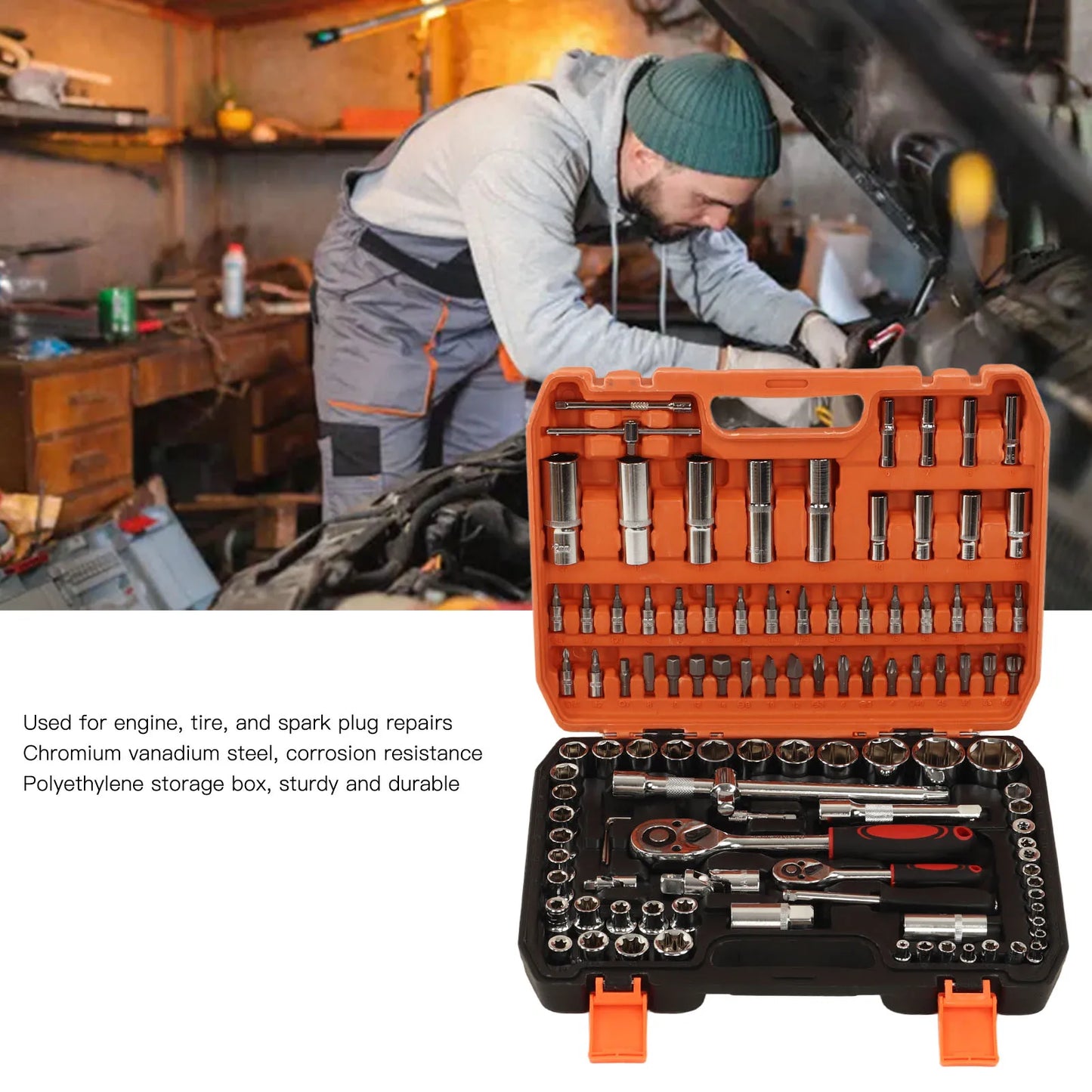 108 Pieces Mechanical Repair Tools