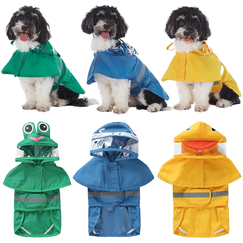 Fashionable Reflective Pet Dog Raincoat