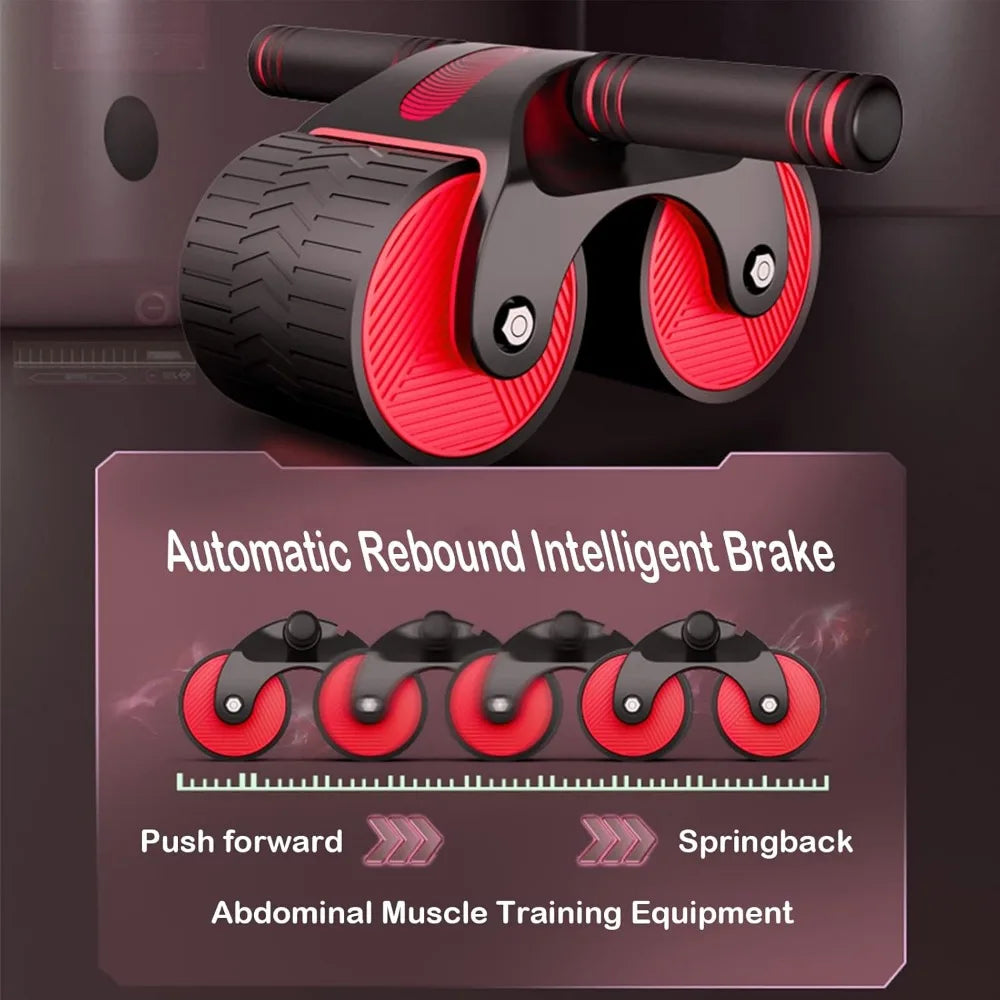 AB wheel roller, with automatic rebound assist