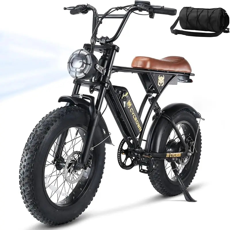 55miles moped style adults 20"Fat Tire ebike