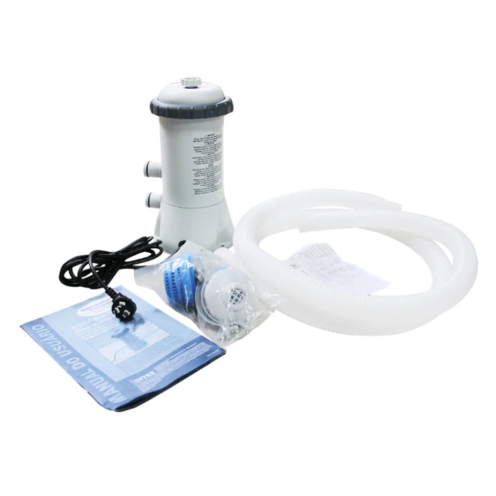 IN&TEX 28604/58604 Swimming Pool  530 GPH Filter Cartridge Pump & 1/4" Diameter Hose