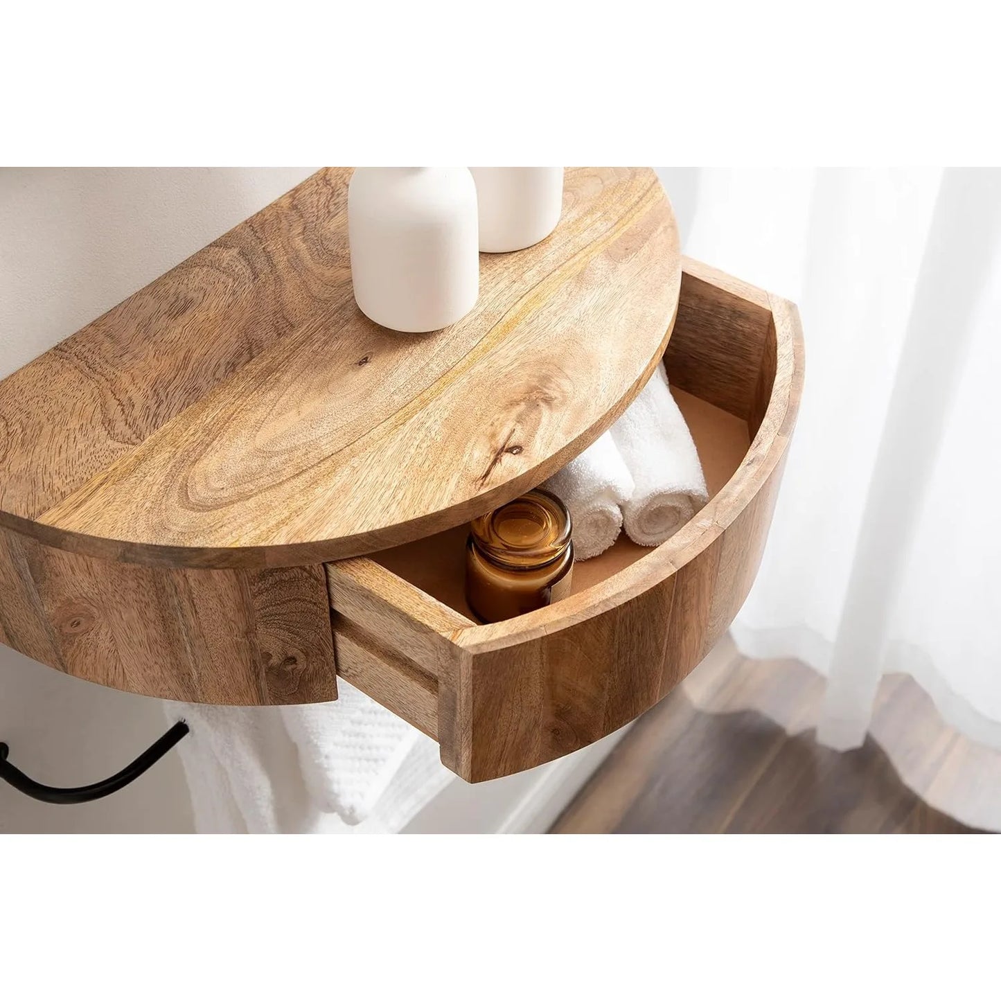 Modern Wooden Side Table w/drawer