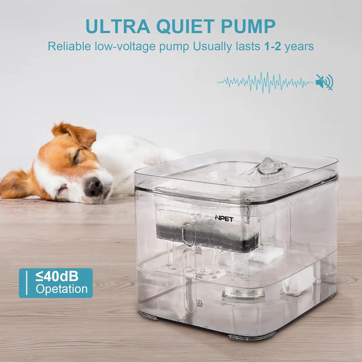 3L Automatic Pet Drinking Fountain