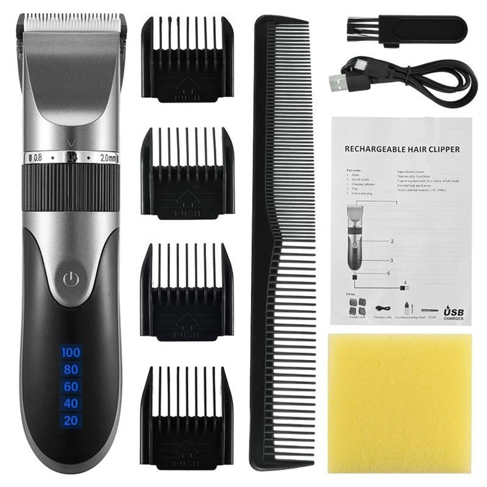 Professional Hair Clipper Rechargeable