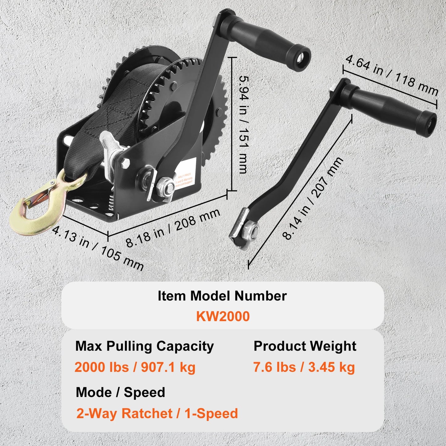 Boat Trailer Winch