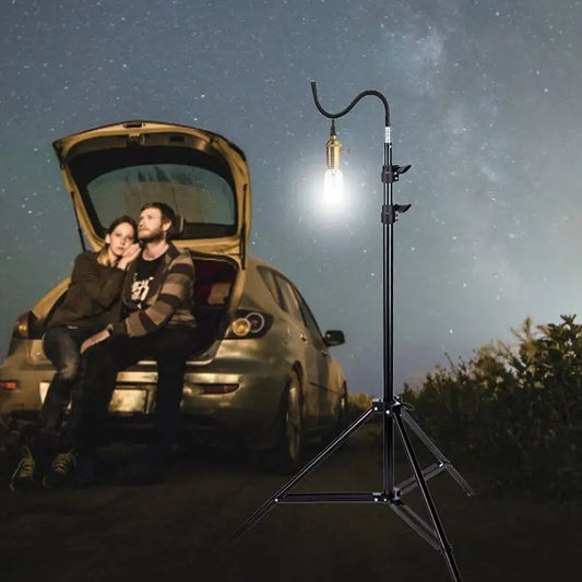 Camping Light Stand Adjustable Telescoping Tripod (light not included)