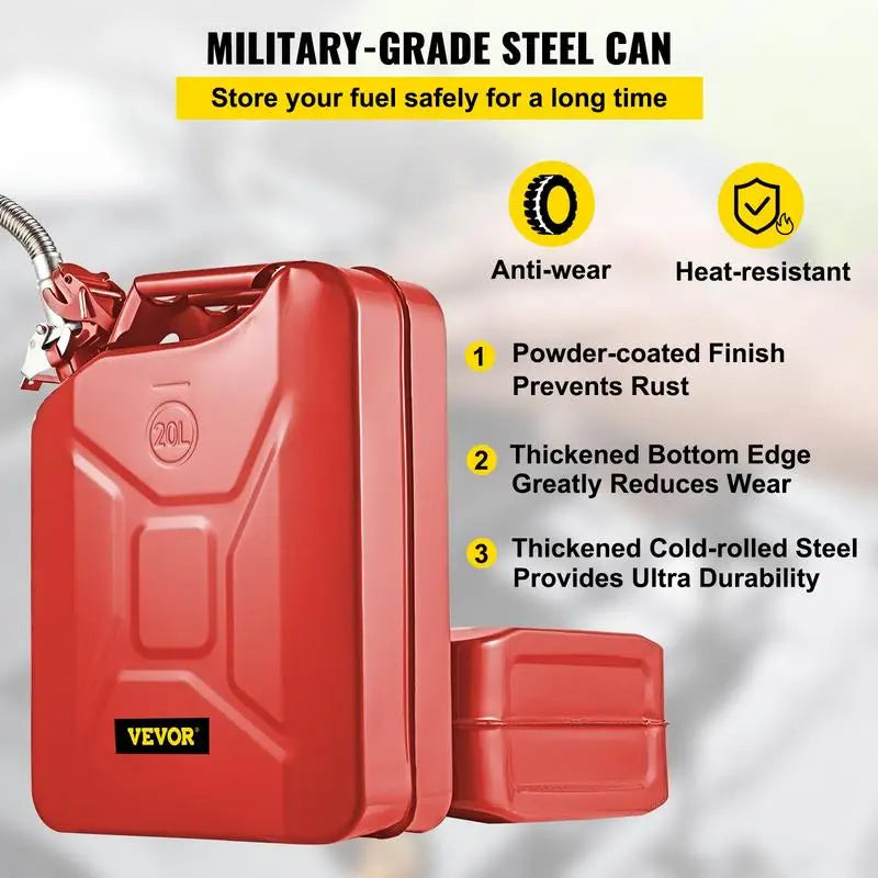 Gas Can with Flexible Spout System