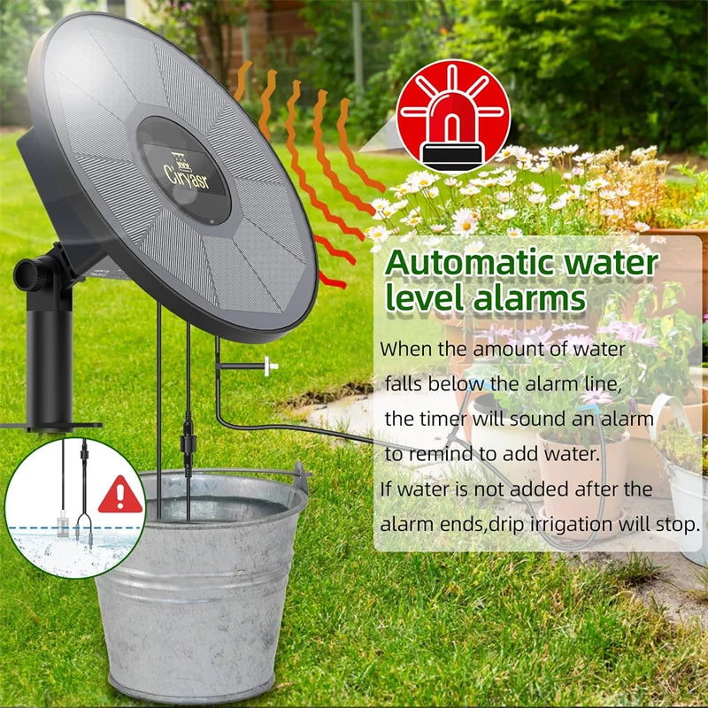 Automatic Watering System with 2200mAh Battery and 6 Timer Modes for Potted Plants Drip Irrigation