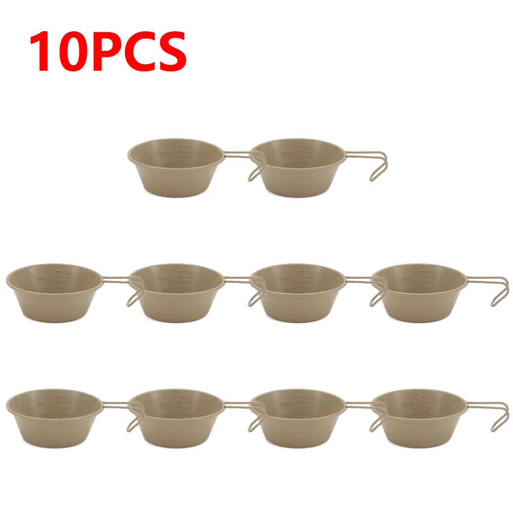 10-1pcs 300ML Camping Bowl With Handle