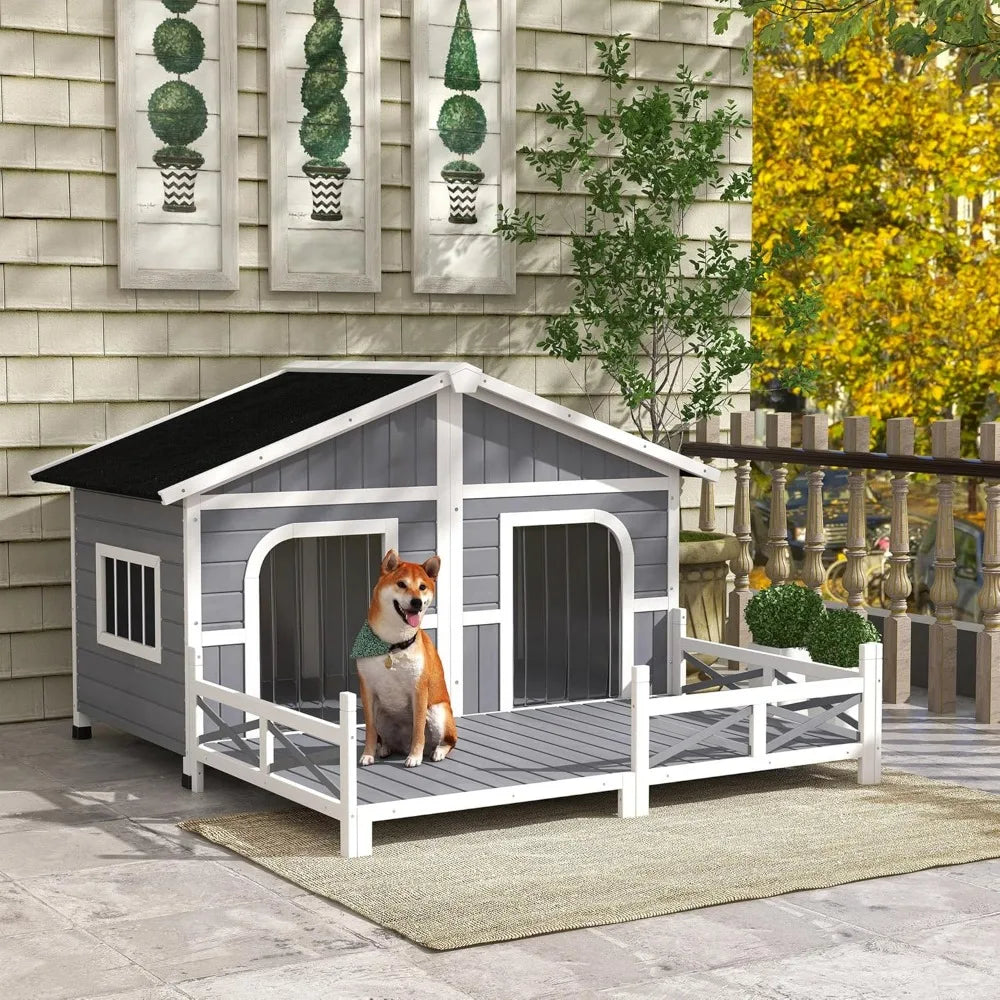 Outdoor Large Wooden Dog Kennel